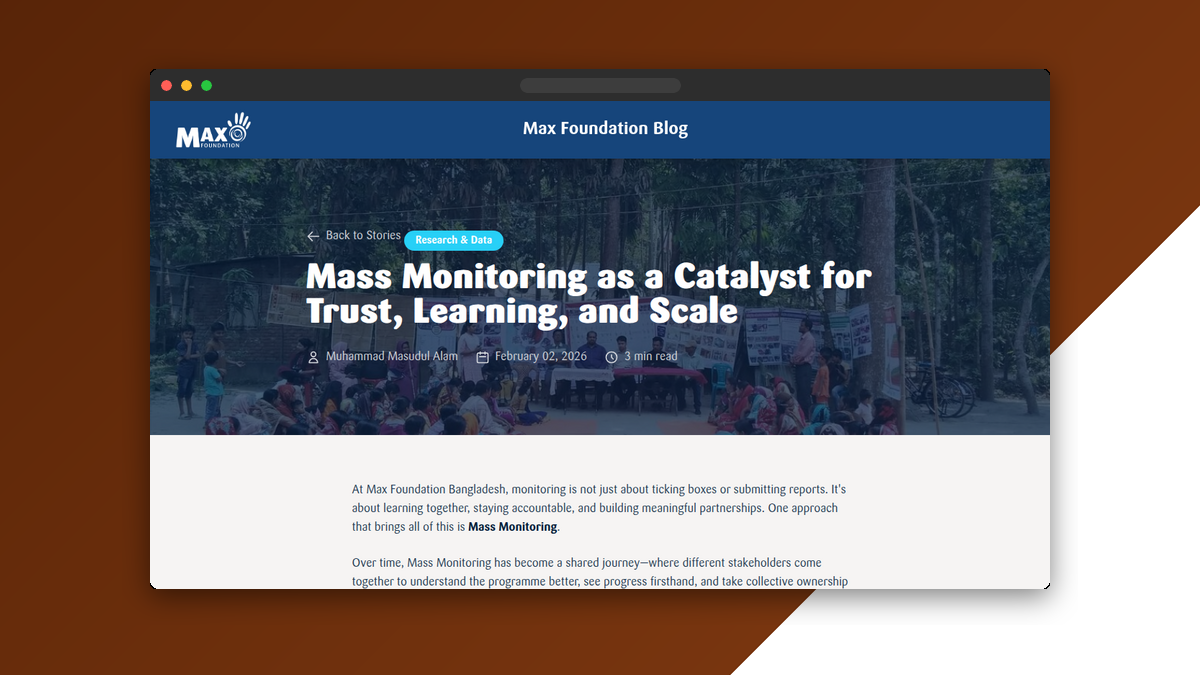 Max Foundation Blog screenshot 2